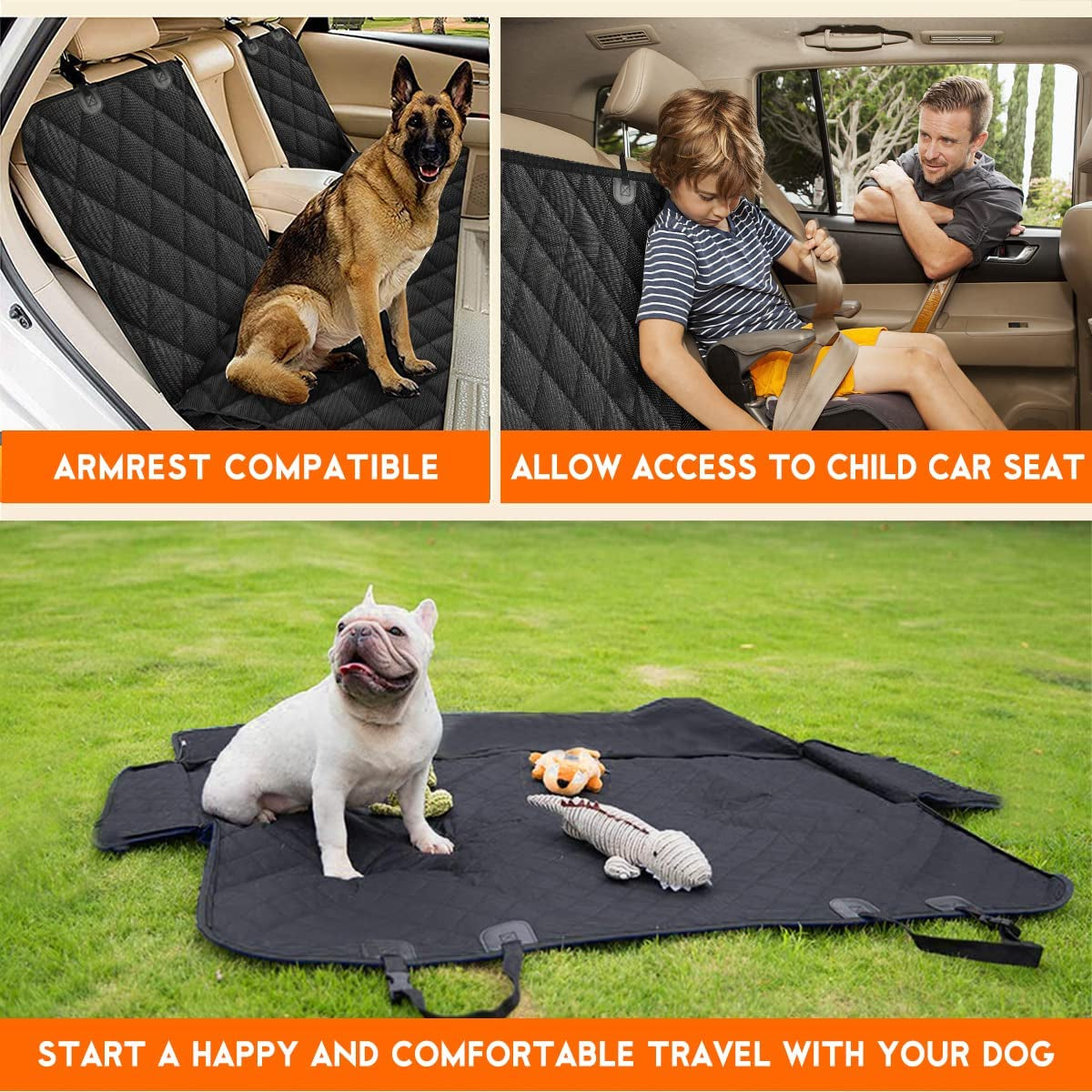 Waterproof Non-Slip Dog Car Seat Cover